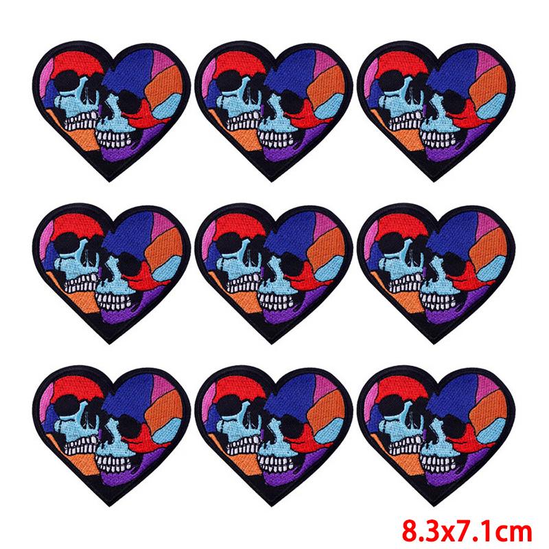 10 Pcs/lot Embroidery Patch Iron On Patches For Clothing Patches On Clothes Jackets Decor Applique Sew Supplies