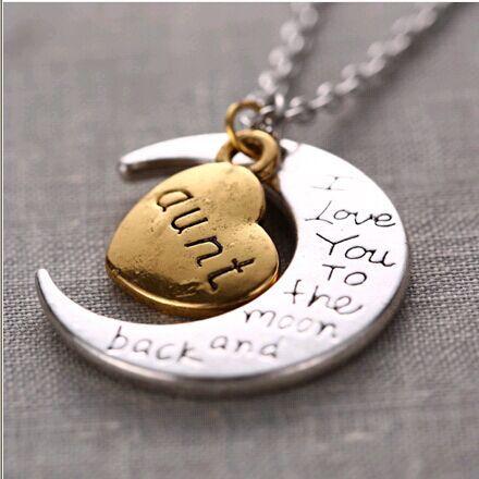 Necklaces, Valentine'S Day Ornaments, Love Moon Couple Necklaces, Pendants