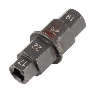 Motorcycle Wheel Axle Removal Tool 17/19/22/24mm Spindle Disassembly Hex Key Iron