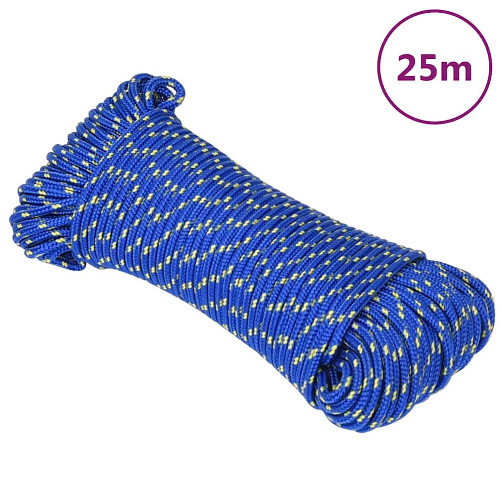 Boat Rope Blue 4 Mm 25 M Polypropylene