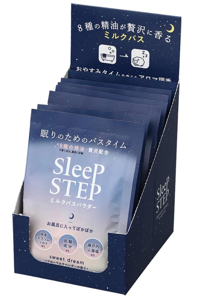 SLEEP STEP Milk Bath Powder Sweet Dream 45g (10 Packets)