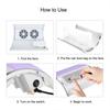 LINMANDA Nail Dust Collector Machine 80W Nails Filter for Manicure Nail Fan Dust Collector with 2 Powerful Nail Fan 2 Dust Bags