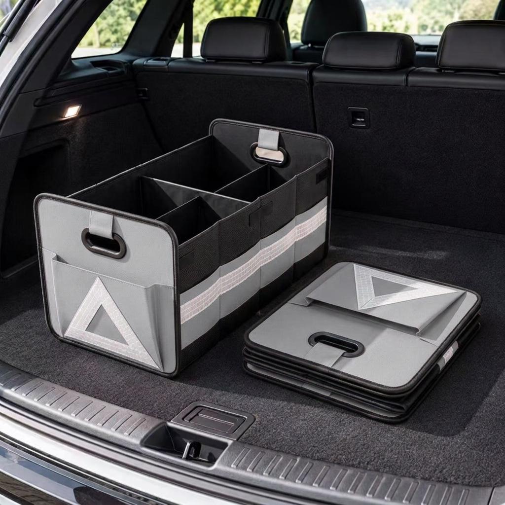 Foldable Oxford Cloth Car Trunk Storage Box - Large Capacity