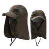 Outdoor UV Sun Protection Summer Fishing Sun Hat Breathable Neck Face Sunshade Hat Adjustable Fisherman Cap