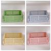 1/4PCS Plastic Folding Storage Box Student Desktop Organizer Hand Account Tape Stationery Basket Office Supply Container Drawers