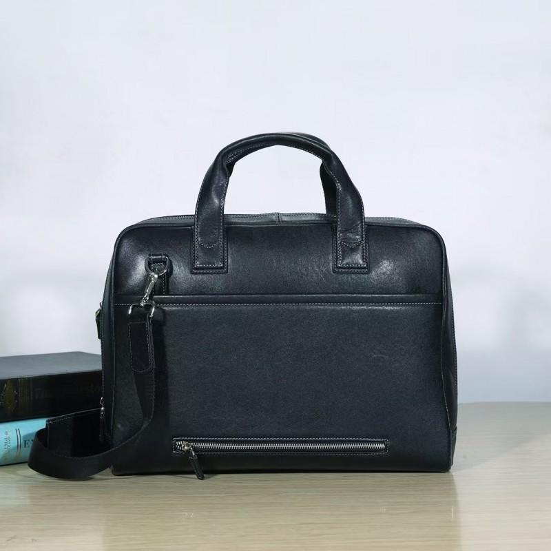 First Layer Cowhide New Men s Business Briefcase Large Capacity Laptop Bag High-end Handheld Style