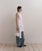 Loutaideu Damaged Cotton Dress [White]
