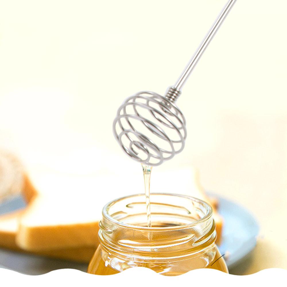 Double-headed Honey Dipper Sticks Stainless Steel Honey Stirrer Household Metal Mixing Spoon  Jam