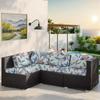 Tropical Print Outdoor Cushion Covers Non-Slip Sofa Protectors Reversible Patio Furniture Covers for Sectional/Chair/Loveseat