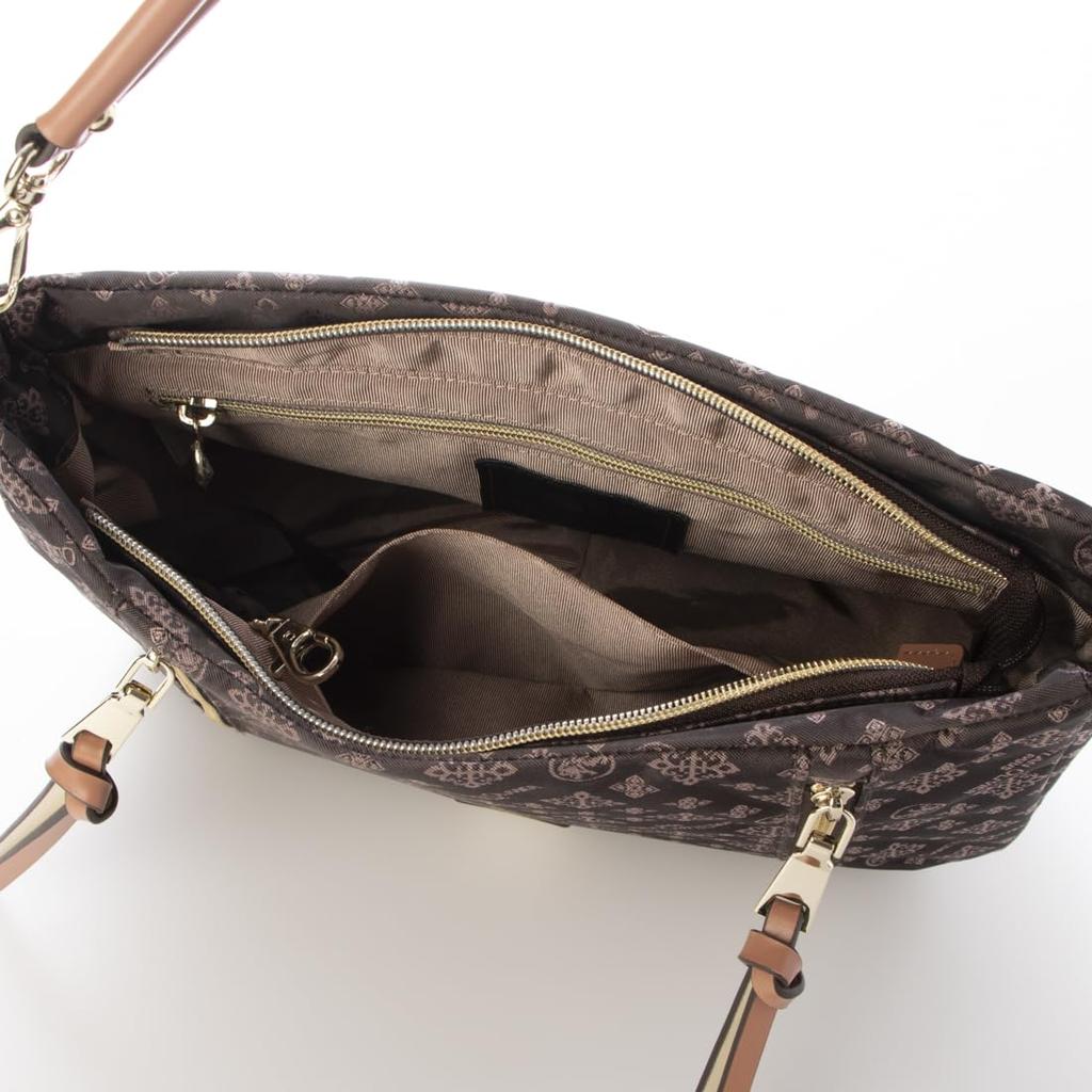 Jacquard Multifunctional Shoulder Bag [Christian Olivier] Water-repellent 2-way 38-7702 (chocolat)