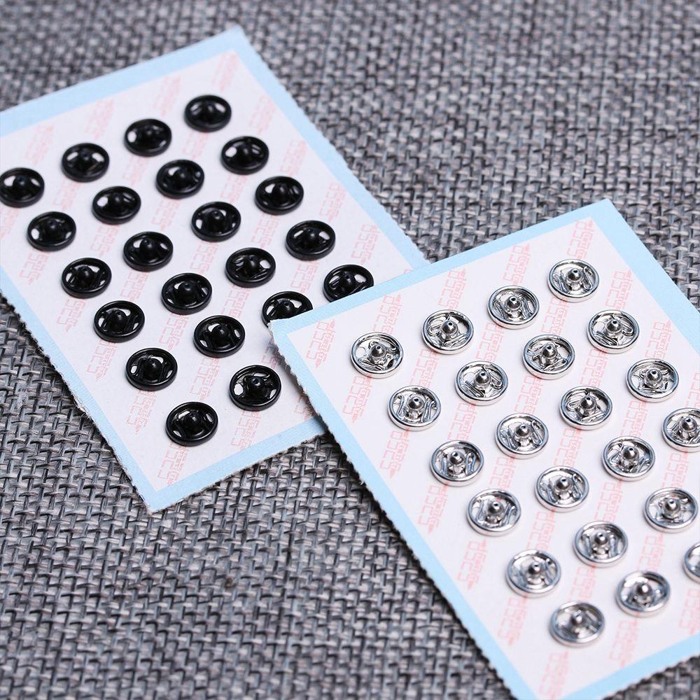 24pcs 6mm Invisible Snap Craft DIY Doll Clothes Mini Buttons Metal Buckles Clothing Sewing Buckle