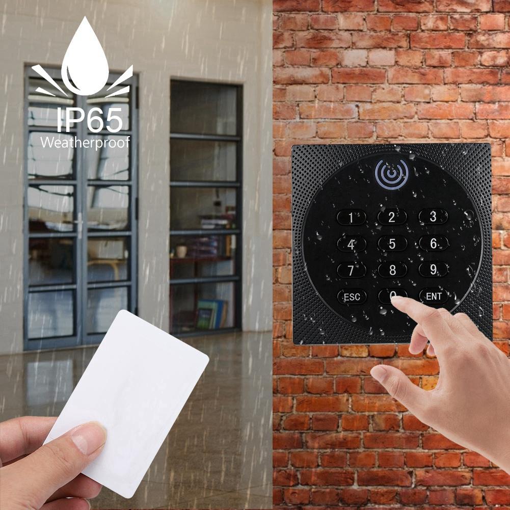 125KHz WG26 RFID Waterproof ID Password Keypad Access Control System Card Reader