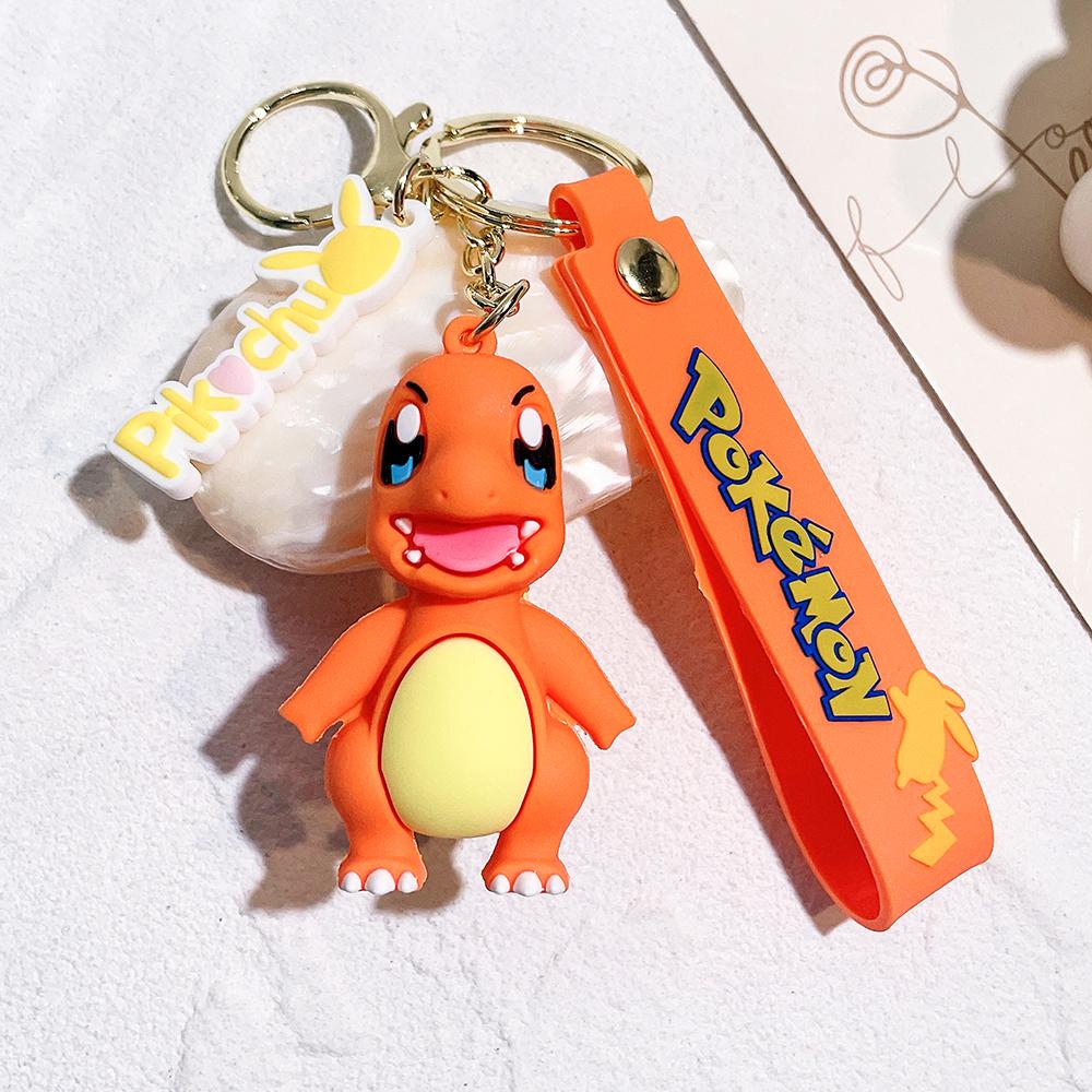

Non-Toxic Original Pikachu Figurine Fashionable Cartoon Keychain Pokmon Anime Decorative Model Toy Car Decoration Children S