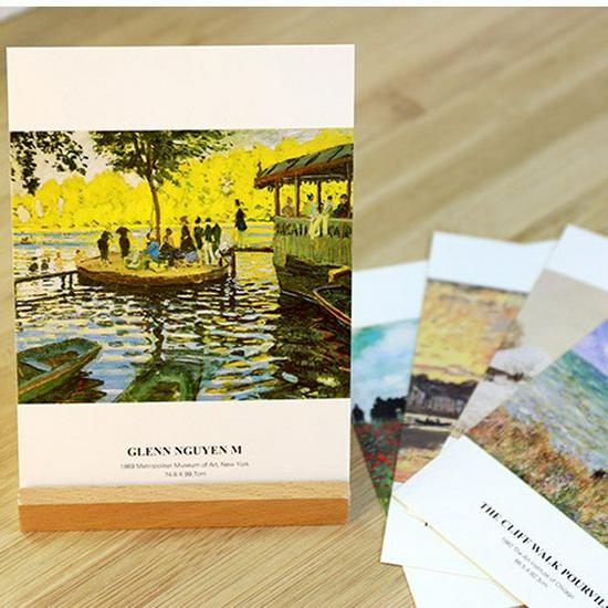 30 ručně malovaných anime pohlednic Monet: Vynikající kreativní ilustrační přání