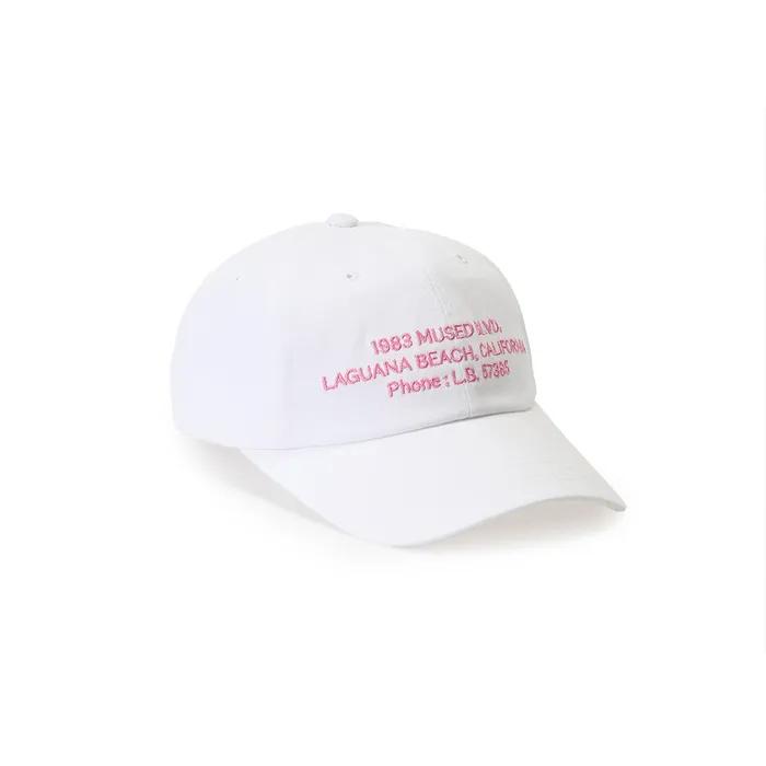 Mused L.B Emb Ball Cap - White