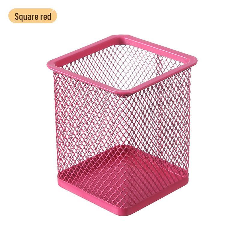 Multifunctional Metal Pen Holder – Stylish Iron Art Stationery Storage with High-End Appeal for Desk Organization