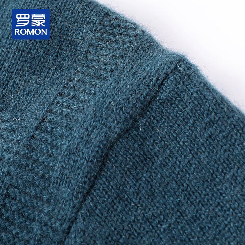 ROMON Men's 100% Cashmere Half-Zip Pullover Sweater