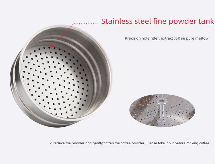 Moka Pot Espresso Maker din Oțel Inoxidabil Italian pentru Plite cu Inducție