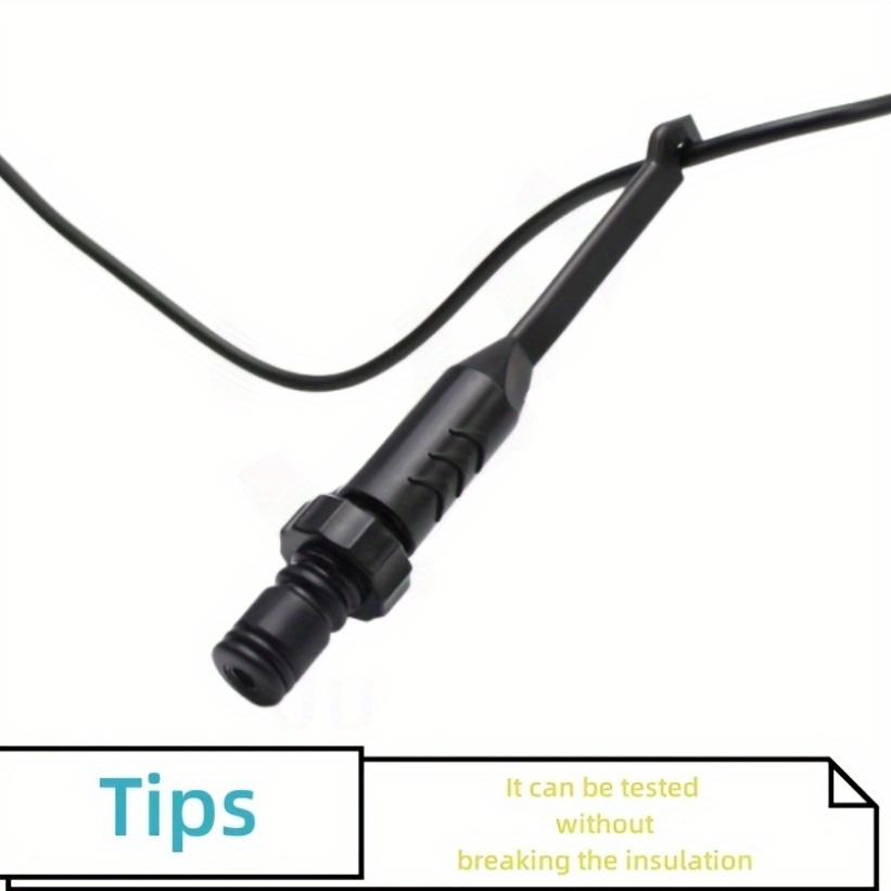 1 Stück Kabelklemmen Durchstechklemme 4mm Bananenbuchse Hochbelastbare Isolationsdurchstechsonde Testklemme mit Rücksonde Drahtdurchstechsonde Klemme