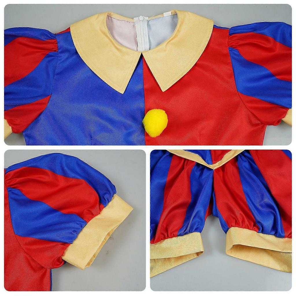 Niesamowity Cyfrowy Cyrk Kombinezon Cosplayowy Pomni Clown Strój do Odgrywania Ról Unisex