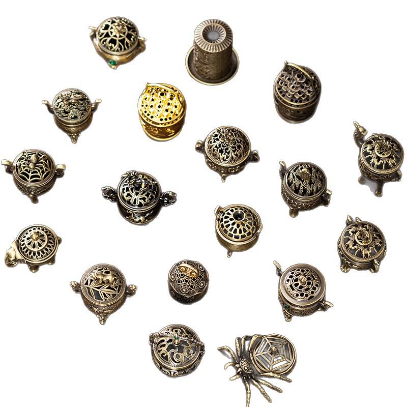 Creative Alloy Mini Indoor Incense Burner - Perfect for Homes, Hotels, and Small Decorative Spaces