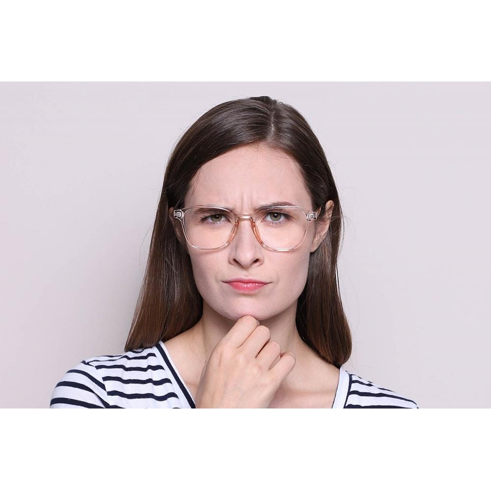 Full Rim Square Transparent Pink Smartbuy Collection Norwin G30021 C5 Fashion Unisex Eyeglasses