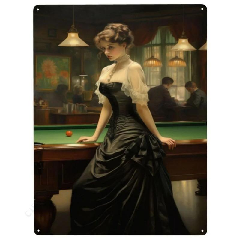 Billiard Metallposter Schild, Spielzimmer Wanddekoration