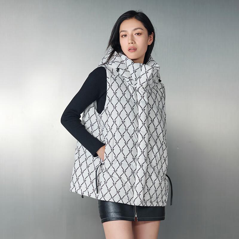 Tanbore Women's Retro Monogram Loose Down Vest