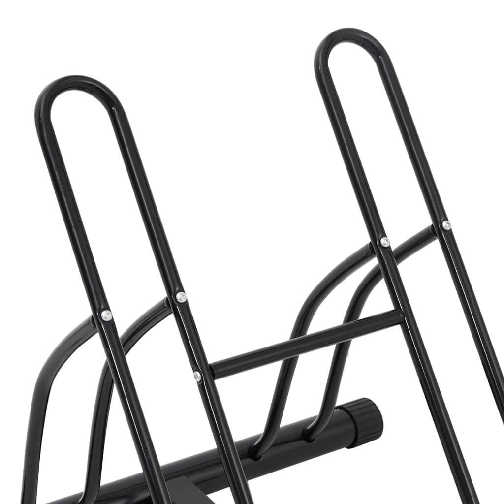 Vidaxl 2-Bike Stand, Freestanding, Galvanized Steel