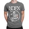 Men TShirt NOFX Punk Rock Band Funny Cotton Tee Shirt Short Sleeve Nofx T Shirt Round Neck Clothing 4XL 5XL 6XL