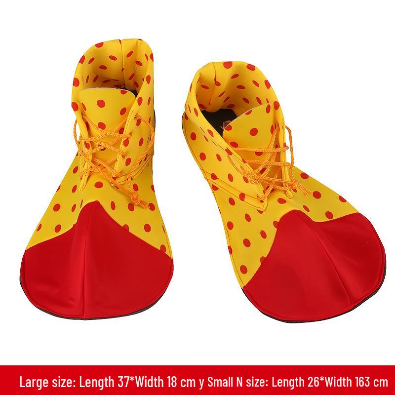 Children's and Adult Festival Clown Cosplay Shoes - Round Toe Dress-up Accessories