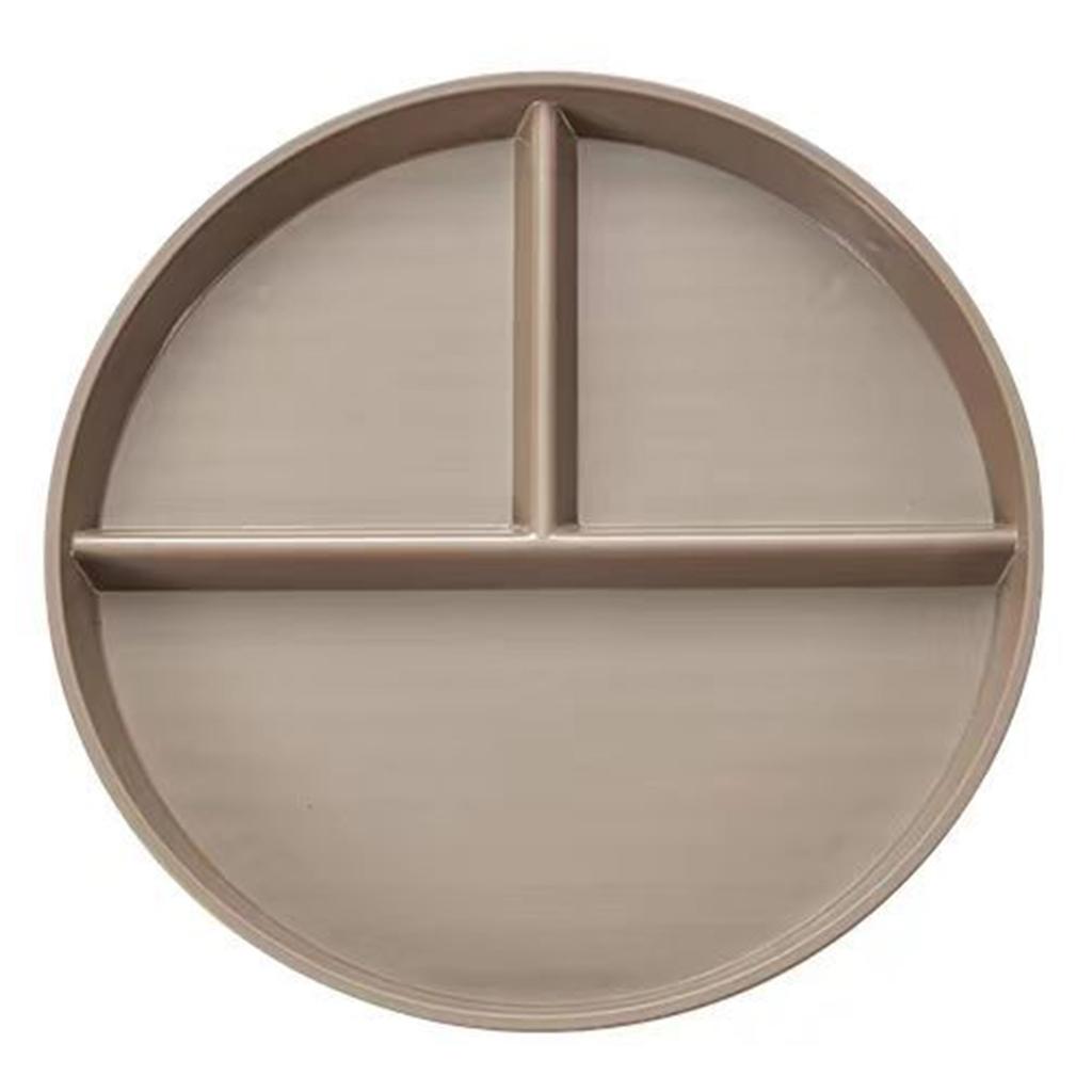 22cm Sectioned Dining Plate Kitchen Tablewares Plastic Texture Dinner Dishes Suitable for Microwave and Dishwasher Use