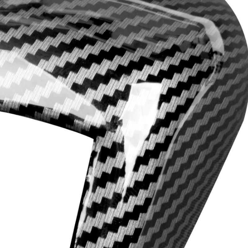 Carbon Fiber Texture Car ABS Interior Gear Shift Head Cover Trim For Honda Civic 10th Gen 2016 2017 2018