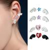 Stylish Wing and Star Cartilage Helix Tragus Studs Earrings Ear Bone Nails Body Jewelry Fashion Ear Accessories