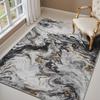 Dywan w stylu skandynawskim ze wzorem marmuru, do salonu, w pełni pokrywający podłogę, z matą antypoślizgową, do sypialni, kuchni, zimowe maty zapewniające ciepło