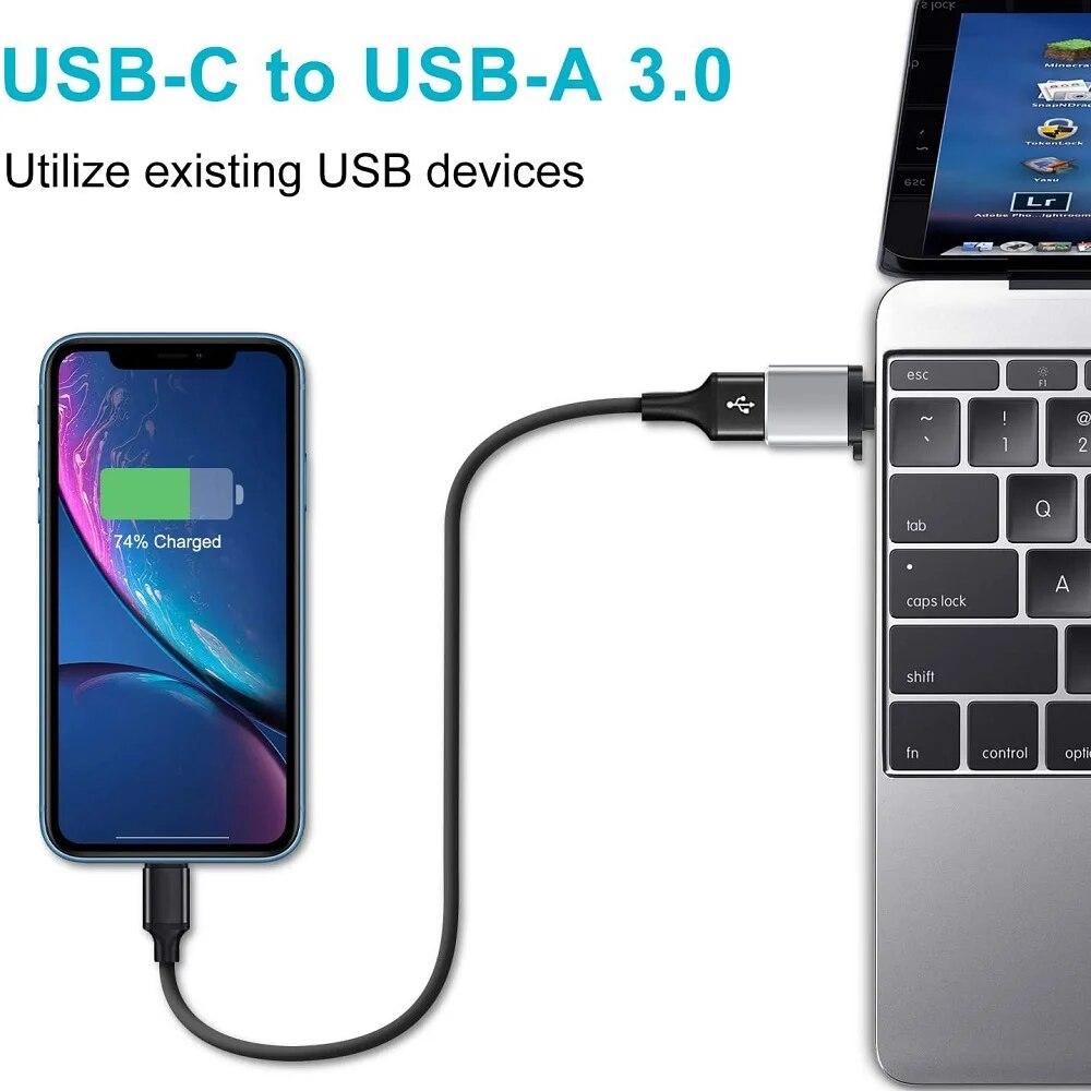 Typ C auf USB 3.0 OTG-Adapter, Micro-USB auf USB-Konverter für MacBook Samsung S20 Xiaomi Huawei Redmi OTG-Anschluss Telefonkonverter
