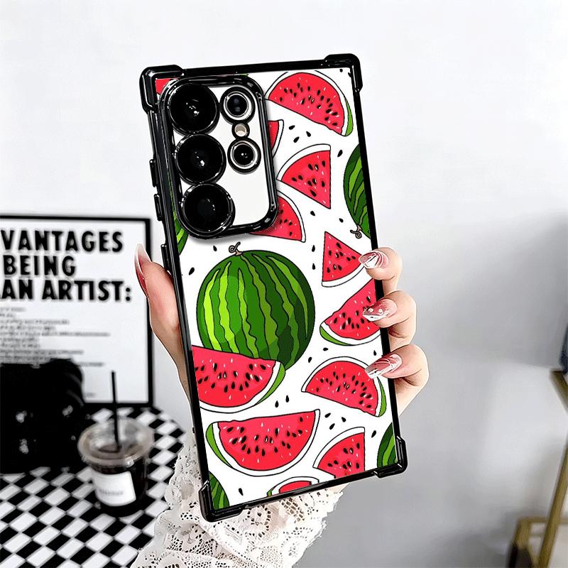 Wassermelone Sommerfrucht Weiche Handyhülle Für Samsung Galaxy S26 Ultra S25 Edge S24 FE S23 Plus S22 S21 + S20 Galvanisiert Anti-Fall Fu