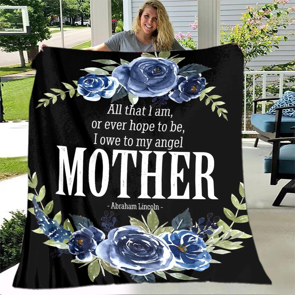 Para Minha Mãe Mamãe Série de Presentes Carta Cobertor, Manta Macia para Casa Quarto Cama Sofá Piquenique Viagem Escritório Cobertor de Cobertura Crianças