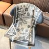 Retro flower imitation cashmere shawl women's autumn and winter travel versatile multi-functional warm scarf double-sided scarf