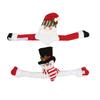 Holiday Christmas Decoration Buckle Man & Snowman Shape Velcro Curtain Buckle for Home Christmas Window Curtain Fixing Decorative Use