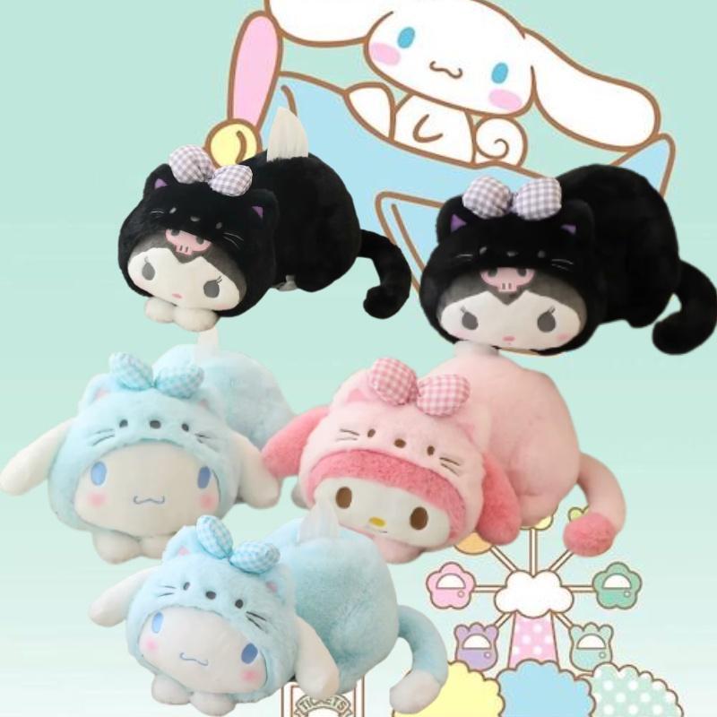 Süßes Kurumi Katzen-Stofftier mit PP-Baumwollfüllung für Kinder