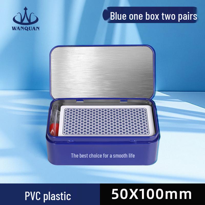 

Slim Narrow Waterproof Unbreakable Guandan Playing Cards - Plastic, High Appearance Level, in Iron Box