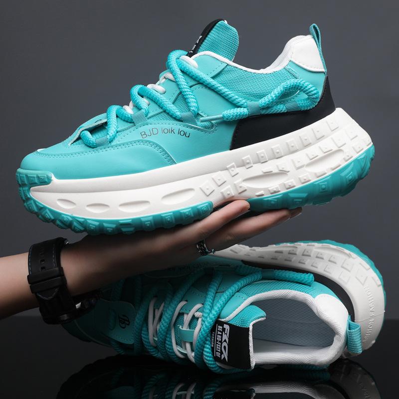 

Трендовый бренд передовая мужская обувь дышащая летняя универсальная большеголовая спортивная беговая обувь повседневная толстая подошва с внутренней высотой увеличение папины кроссовки 39