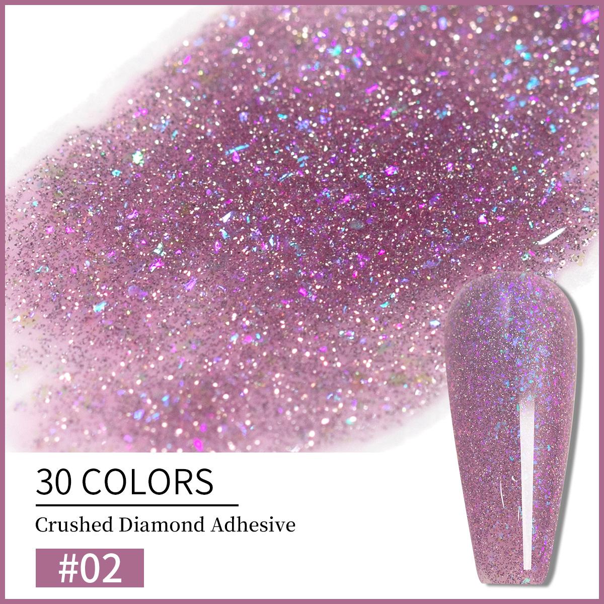 30-цветный светоотражающий гель-лак «Измельченный Алмаз» – Стойкий, Супер-яркий блестящий лак для ногтей