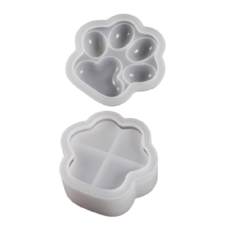 Cat Paw Shaped Silicone Mold Epoxy Resin Mold DIY Jewelry Box Plaster Mold