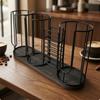 Desktop Cup Storage Rack Compact for Kitchens, Offices