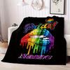 Colored Lips Customize Your Name Blanket Warm Comfortable And Soft Blankets Are Suitable For Home Lunch Break Blanket Office Sofa Sofa Gift To
