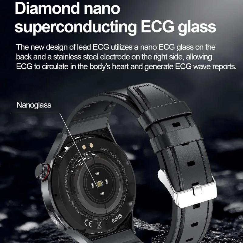 2025 Neue Präzise Blutfette Harnsäure Smartwatch Für Männer EKG+PPG Uhr Outdoor Sport Bluetooth Anruf Gesundheit Smartwatches