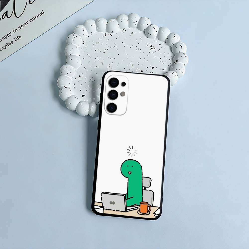 

Cute- Jogu-mans D-Dinosaurs Black Soft Silicone Phone Case for Samsung S25, S24, S21, S22, S23, S30, Ultra, S20, Plus, FE, Lite Samsung S20plus5G