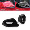 Black Side Rearview Mirrors Trim Cover Decor Accessories For Ford Mustang 2015+